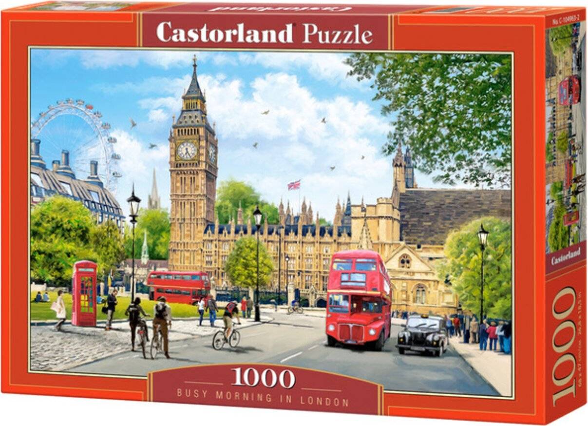 CASTORLAND Puzzle Hectic London Morning 1000 Teile