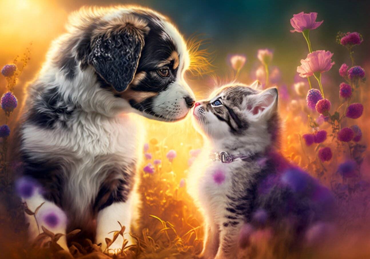 CASTORLAND Puzzle Kleine Freundschaft 500 Teile