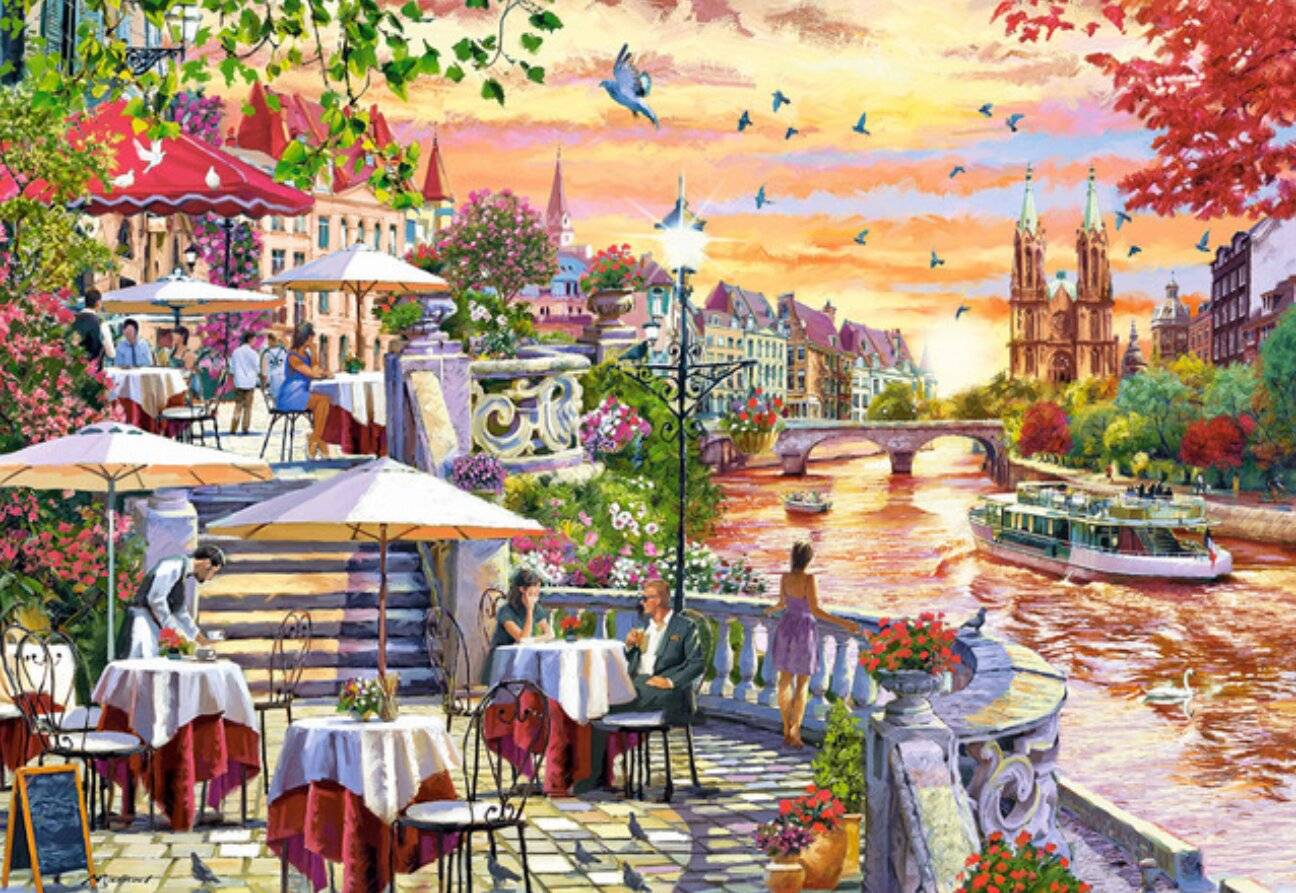 CASTORLAND Puzzle Romantik in der Stadt 1000 Teile