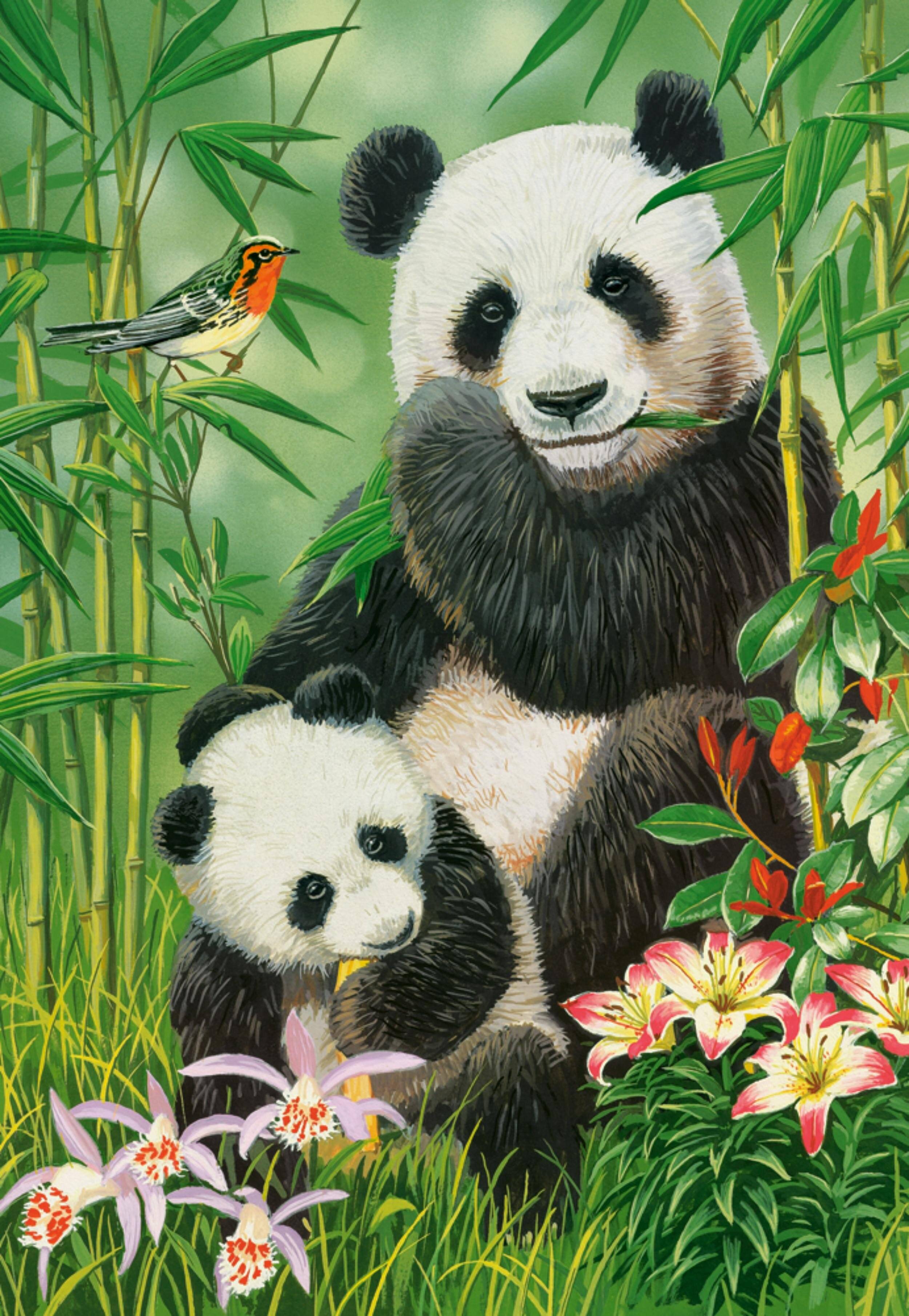 CASTORLAND Panda Brunch Puzzle 1000 Teile