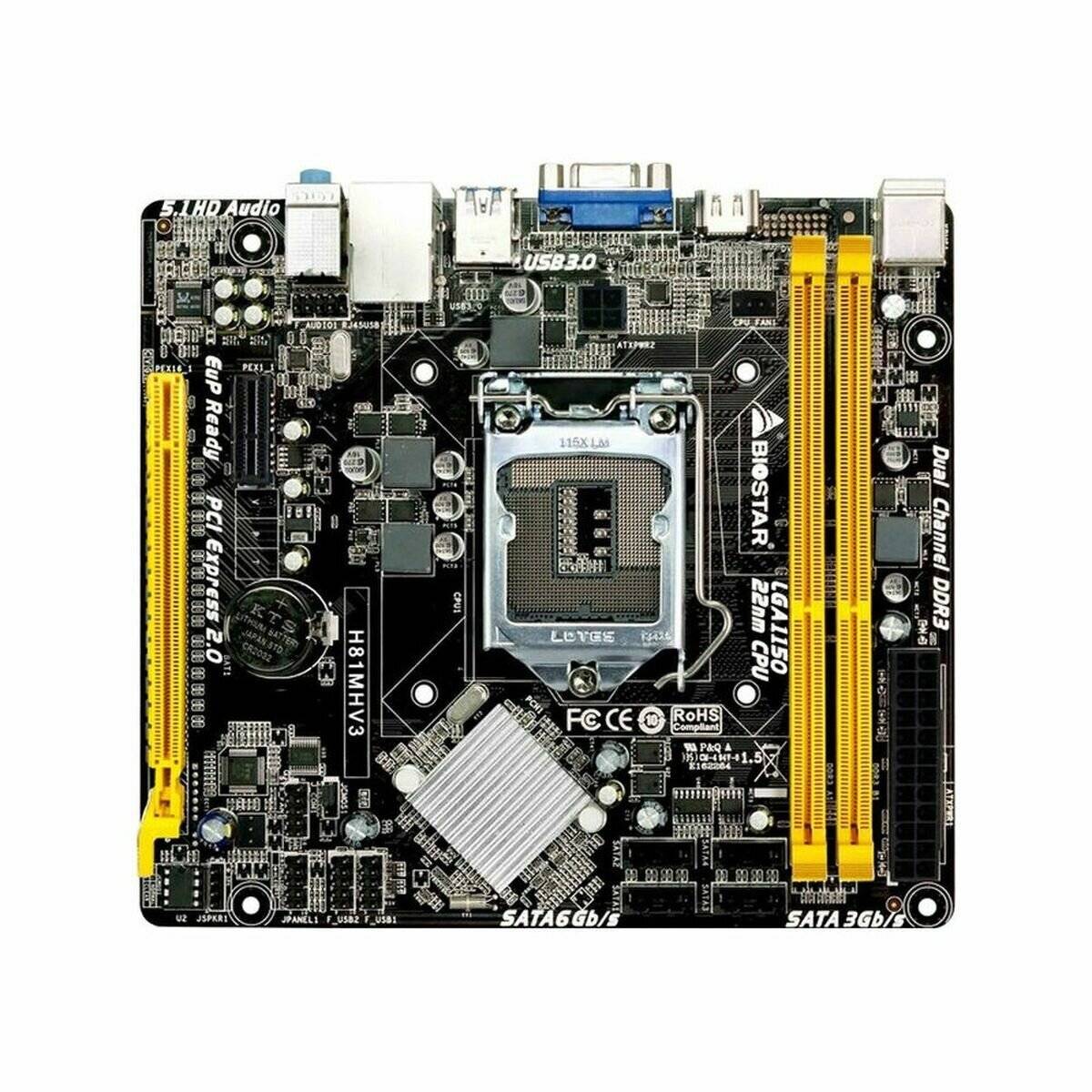 MB Biostar H81MHV3 V3.0 (H81,S1150,mATX,DDR3,Intel)