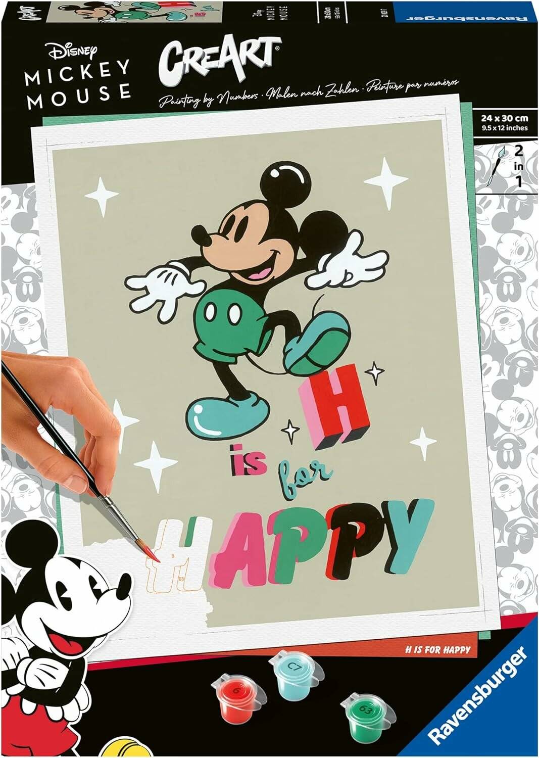 Zeichnungen zum Ausmalen Ravensburger H is for Happy