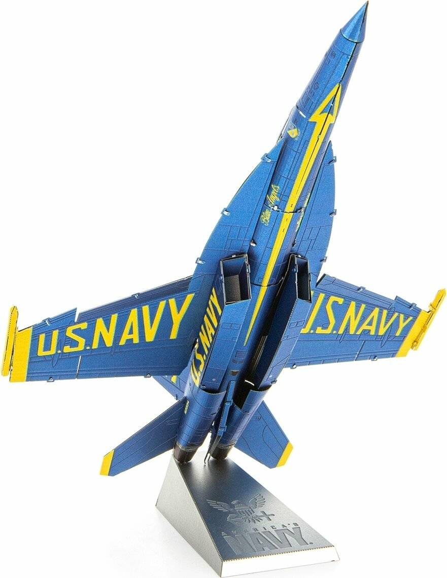 METAL EARTH 3D-Rätsel F,A-18 Super Hornet - Blaue Engel (ICONX)