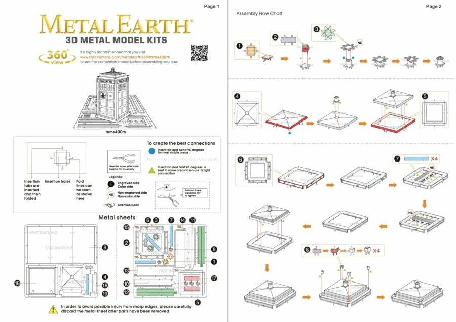 METAL EARTH 3D-Puzzle Doctor Who: Tardis