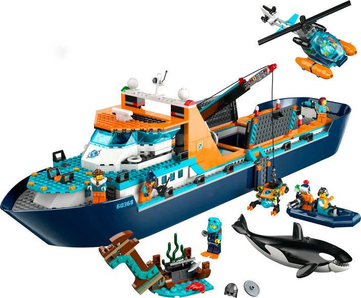 LEGO 60368 City Arktis-Forschungsschiff, Konstruktionsspielzeug
