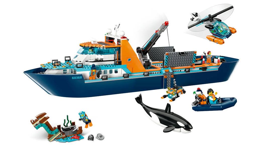 LEGO 60368 City Arktis-Forschungsschiff, Konstruktionsspielzeug