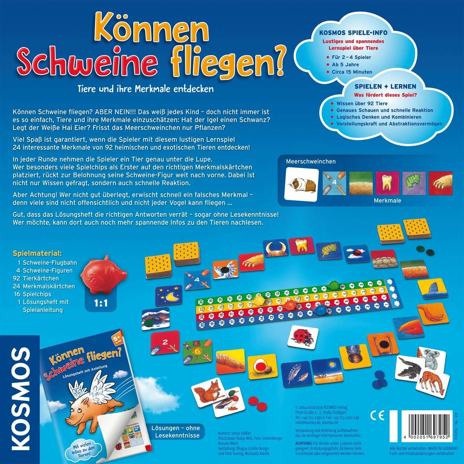 KOSMOS KÃ ¶ nnen Schweine fliegen?, Brettspiel (JubilÃ ¤ umsedition)