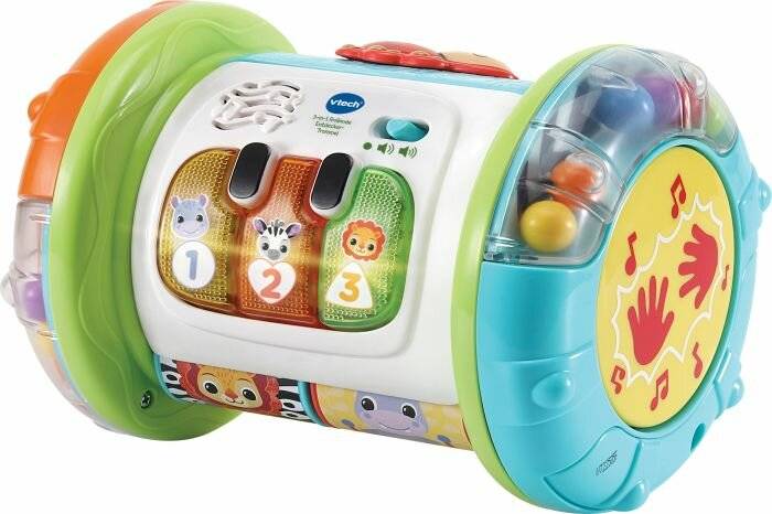 VTech 3-in-1 Rollende Entdecker-Trommel, Musikspielzeug