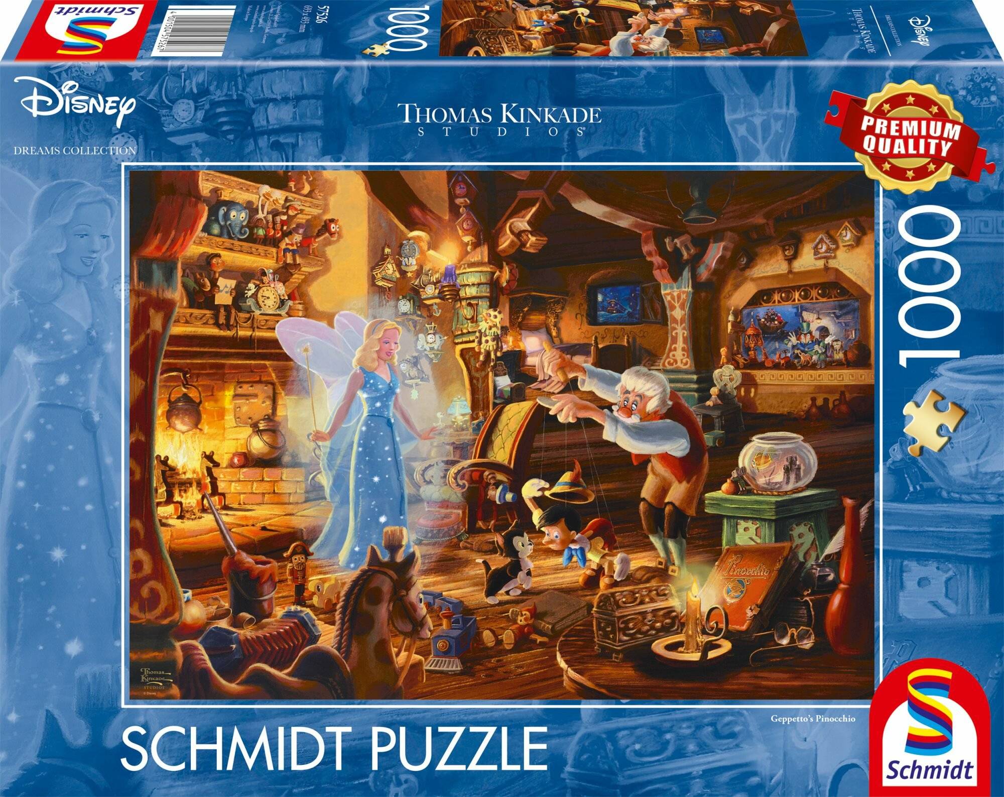 Thomas Kinkade Studios: Disney Dreams Collection - Geppettos Pinocchio (1000 Teile)