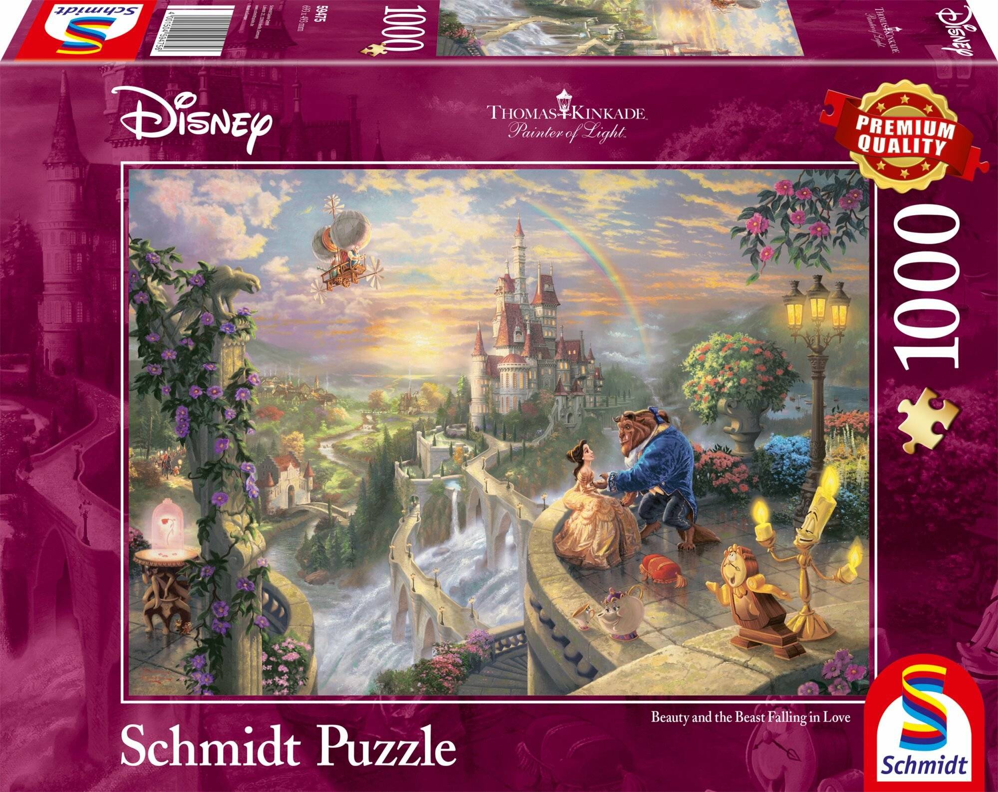 Schmidt Spiele Schmidt Spiele Puzzle Thomas Kinkade Disney Die Schö ne und das Biest 1000 Teile