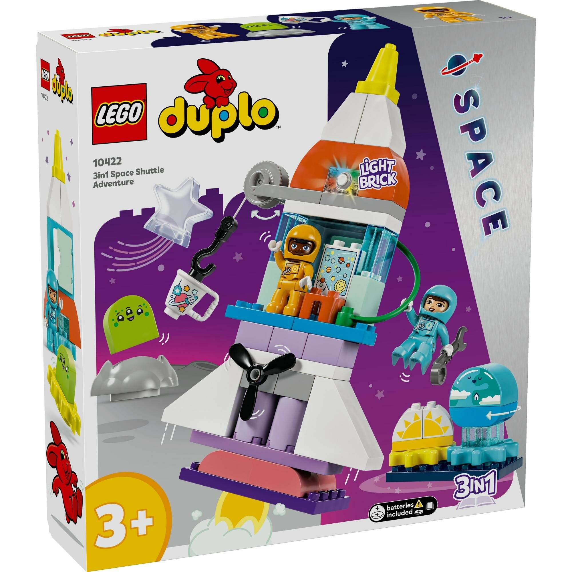 10422 DUPLO 3-in-1-Spaceshuttle für viele Abenteuer
