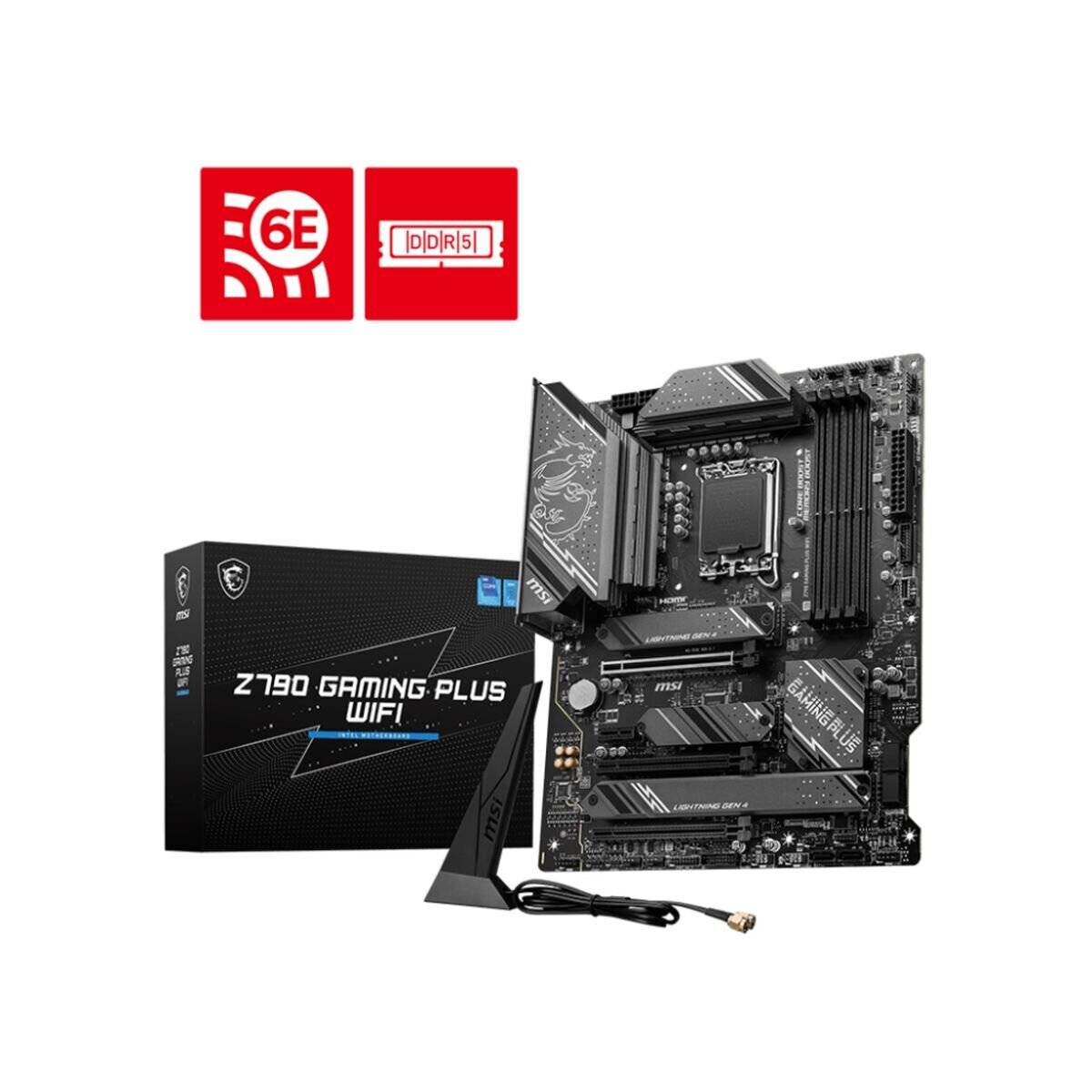 MSI Z790 GAMING PLUS WIFI, Mainboard (grau/schwarz)