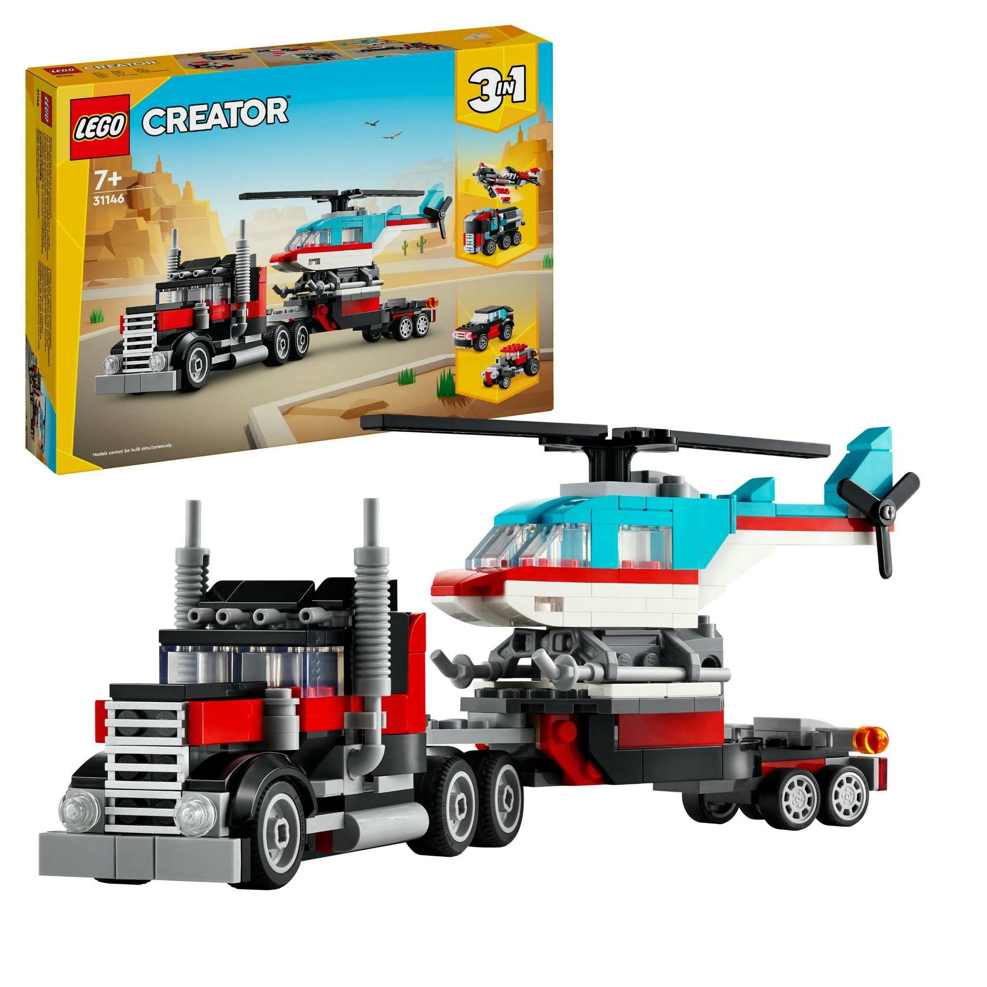 LEGO 31146 Tieflader mit Hubschrauber