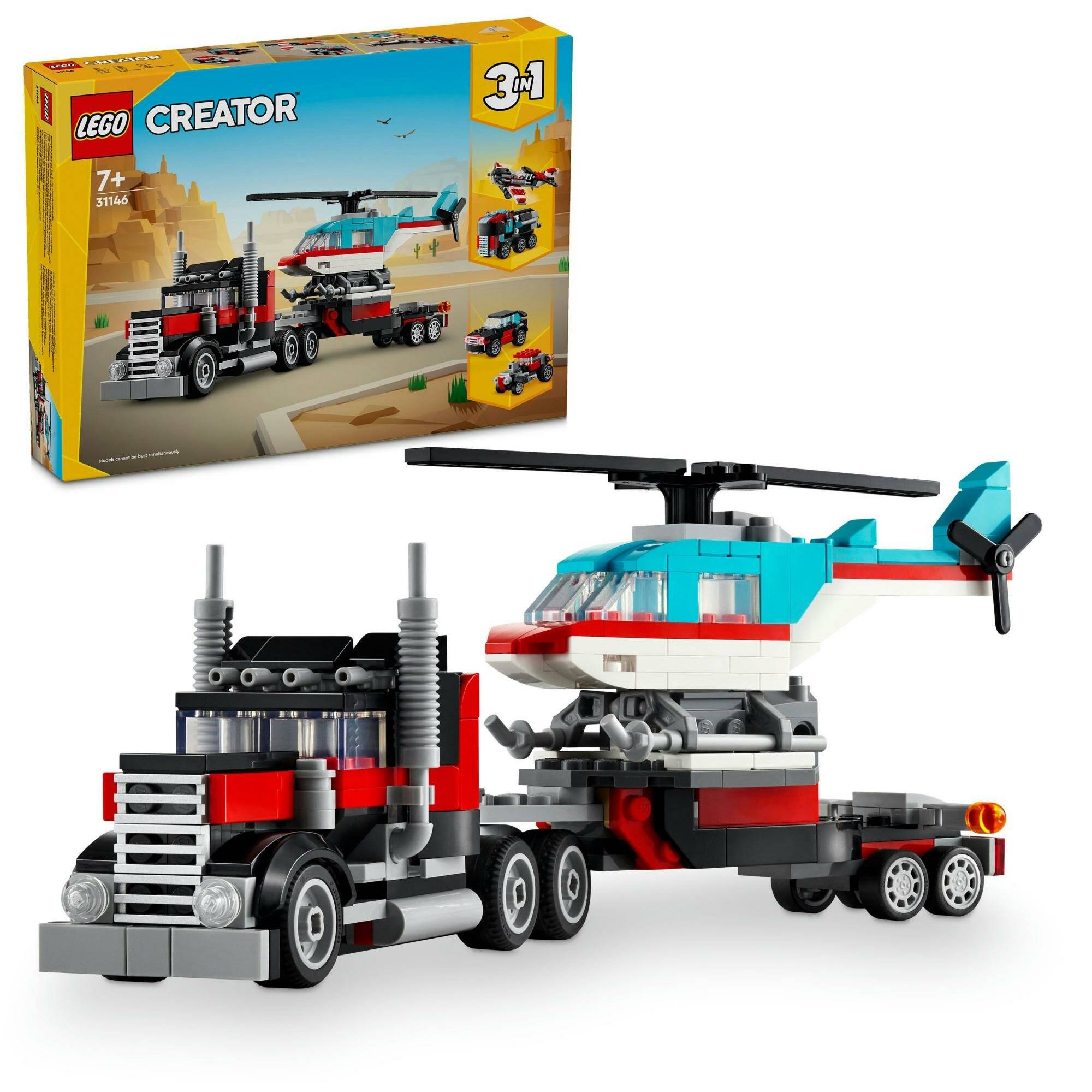 LEGO 31146 Tieflader mit Hubschrauber