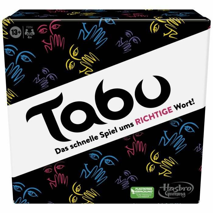 Hasbro Tabu, Partyspiel (neue Karten 2023)