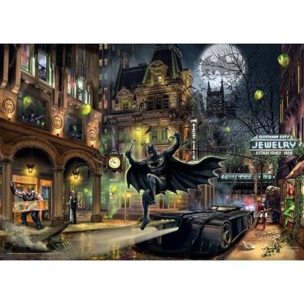 Thomas Kinkade Studios: DC - Batman Gotham City (schwarz, 1000 Teile)
