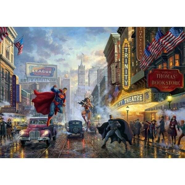 Thomas Kinkade Studios: DC - Batman, Superman and Wonder Woman ? The Trinity (1000 Teile)