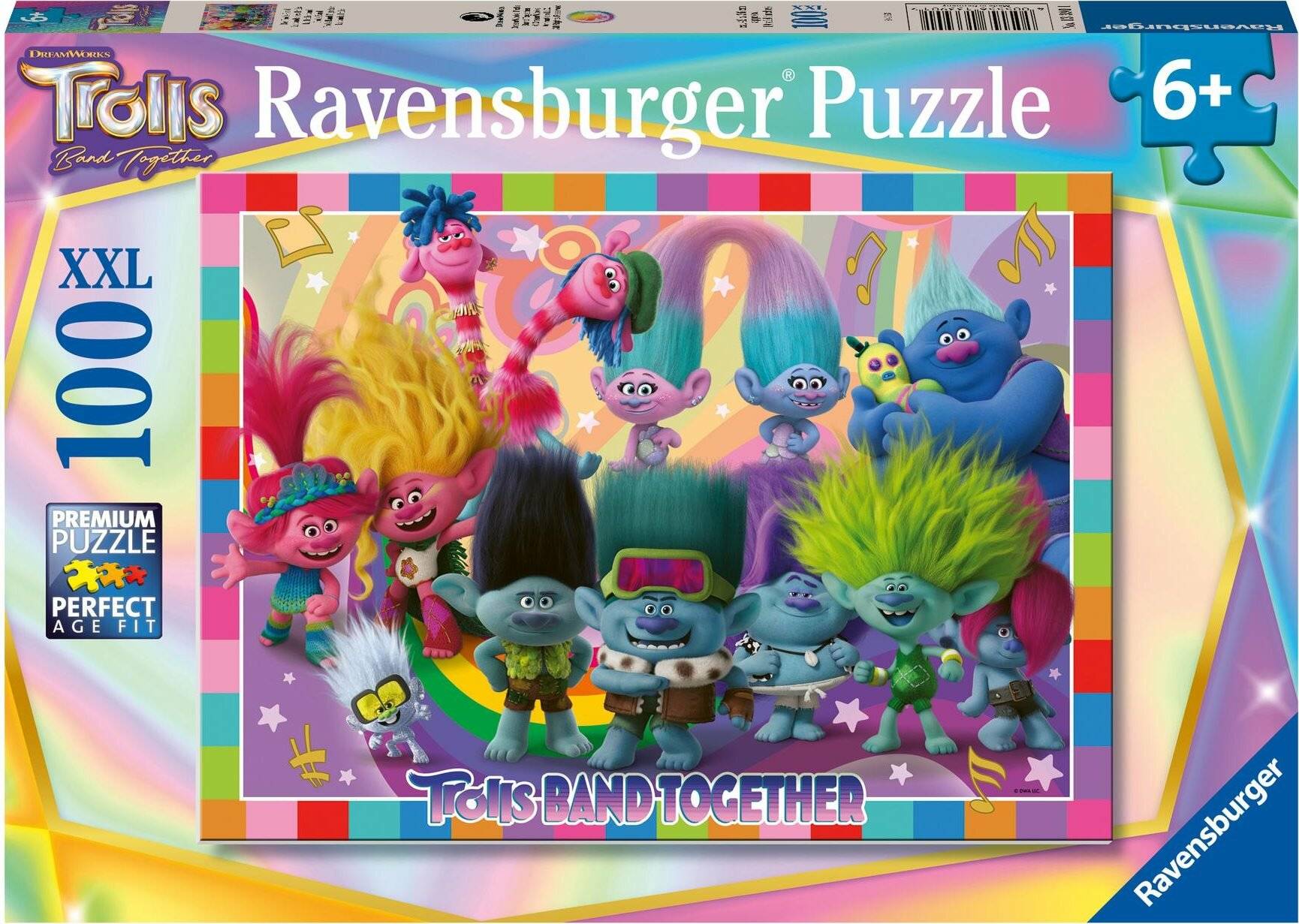 Kinderpuzzle Trolls 3 (100 Teile)