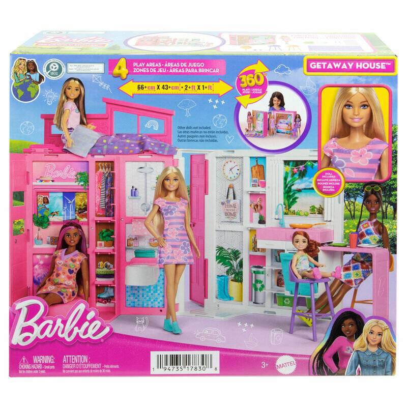 Mattel Barbie Getaway House Doll and Playset