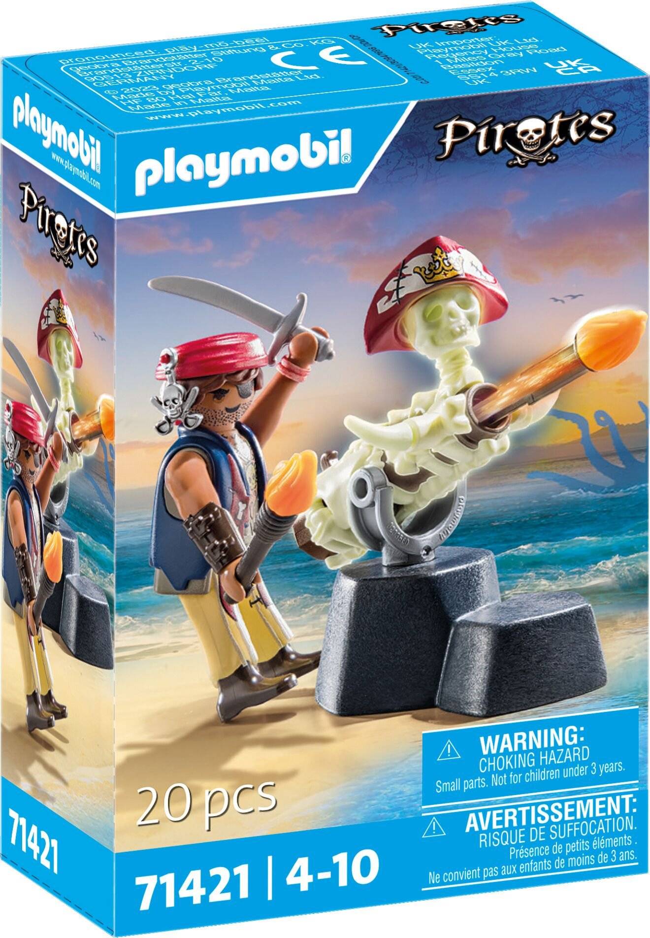 PLAYMOBIL 71421 Pirates Kanonenmeister, Konstruktionsspielzeug