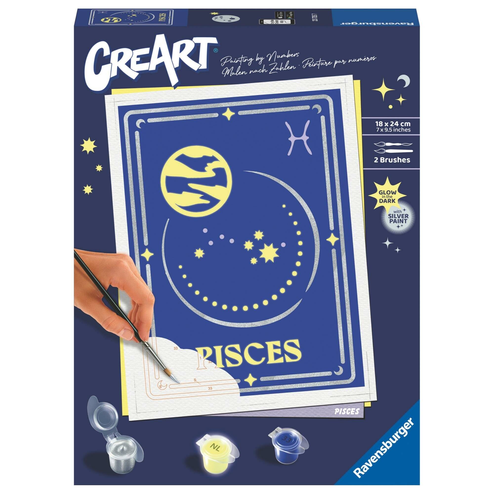 Ravensburger CreArt - Sternzeichen Fische, Malen