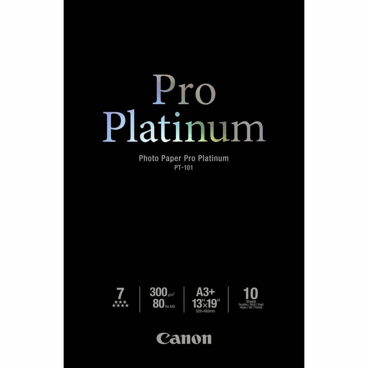 Canon PT-101 A 3+, 10 Blatt Photo Paper Pro Platinum 300 g