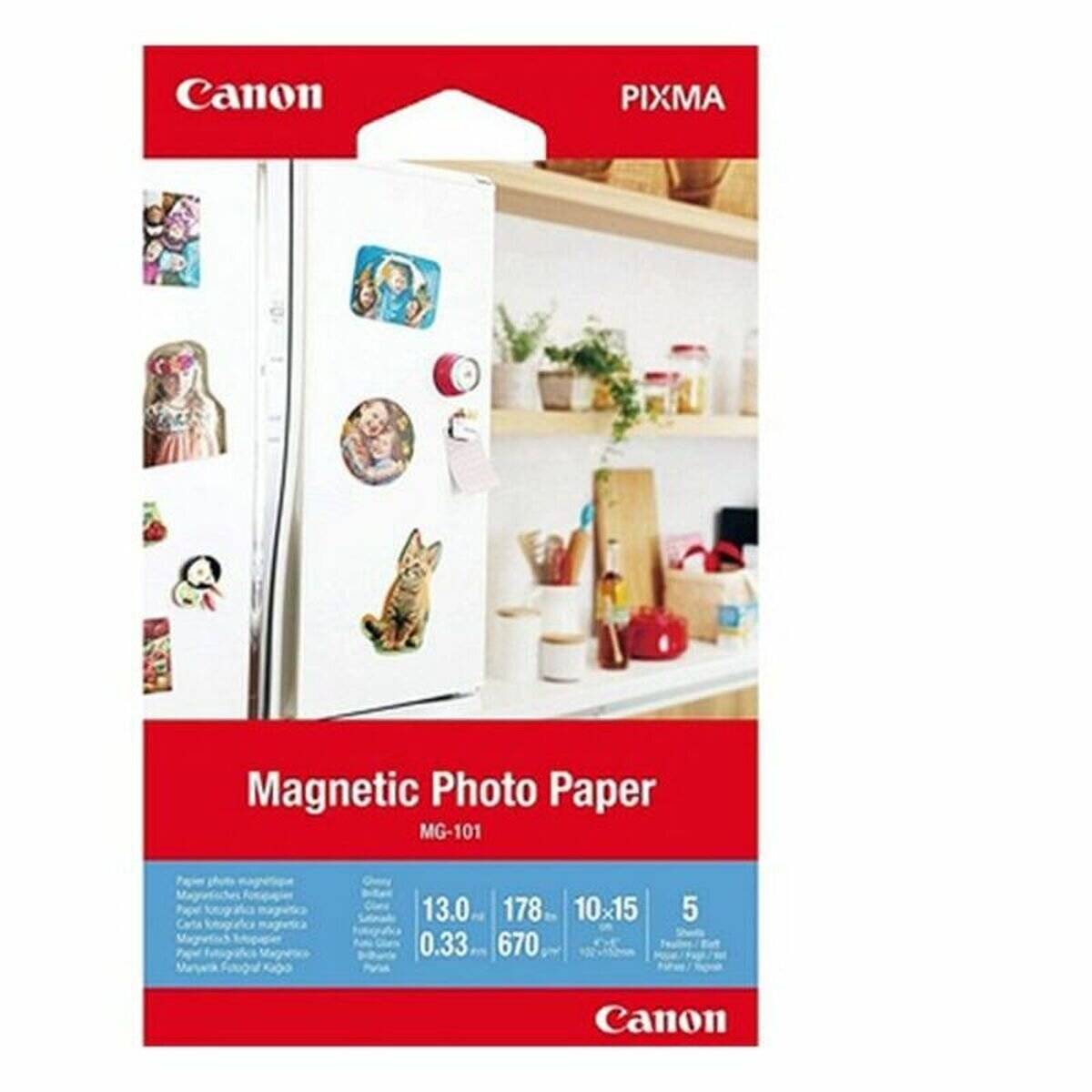 Canon MG-101 10x15 cm Magnetic Photo Paper 5 Blatt