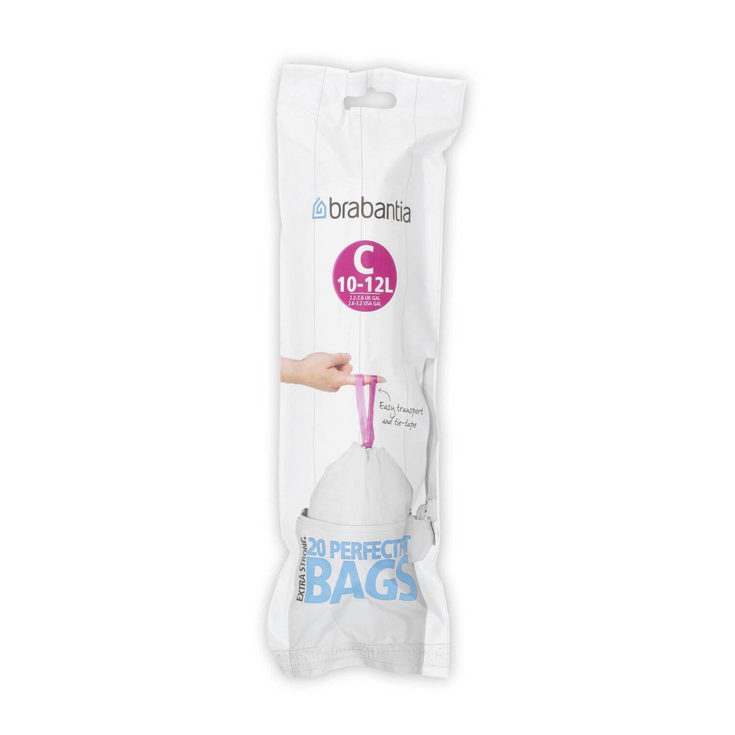 Brabantia PerfectFit Müllbeutel Typ C 10-12 L, 20 Stck