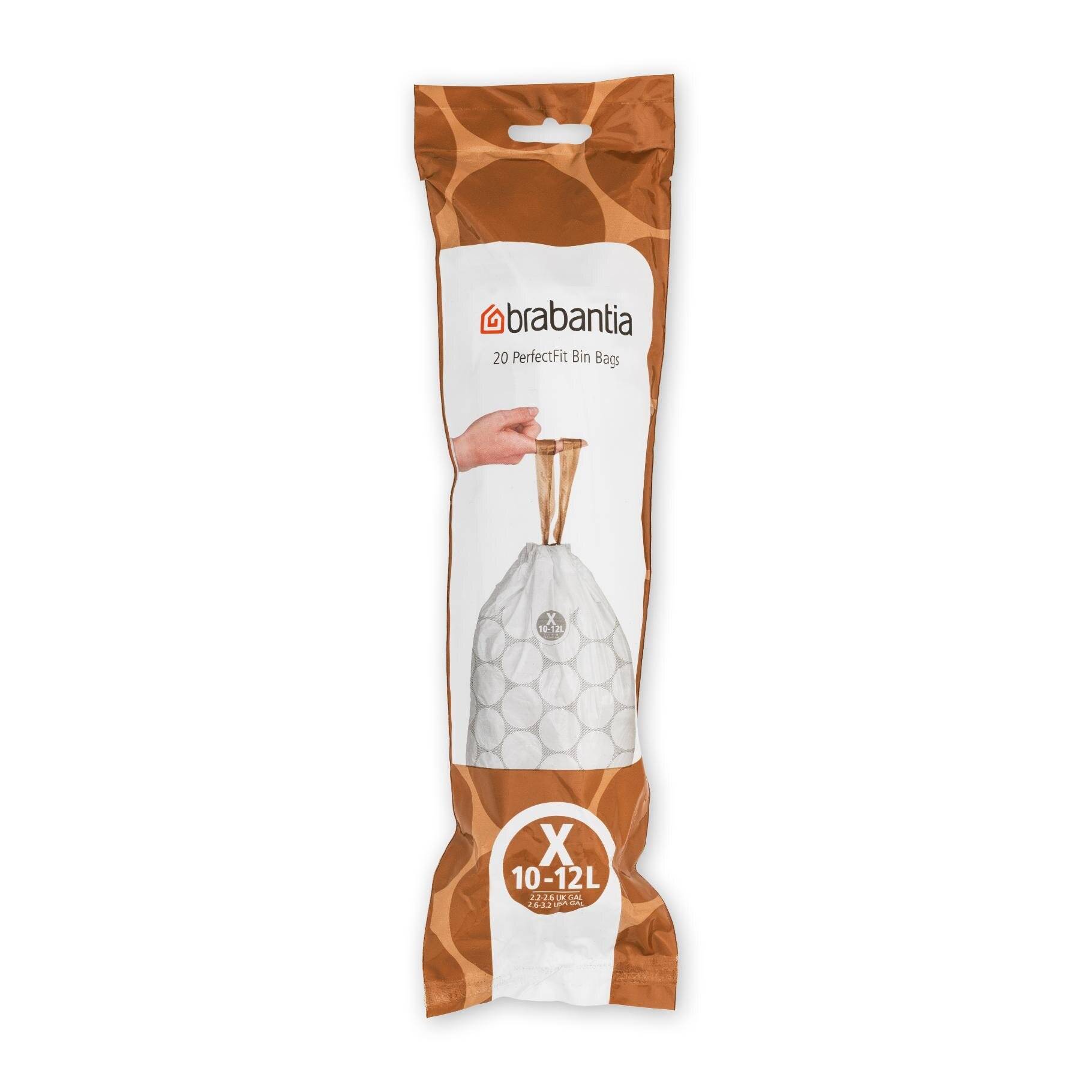Brabantia PerfectFit Müllbeutel Typ X, 12 L, 20 Stck