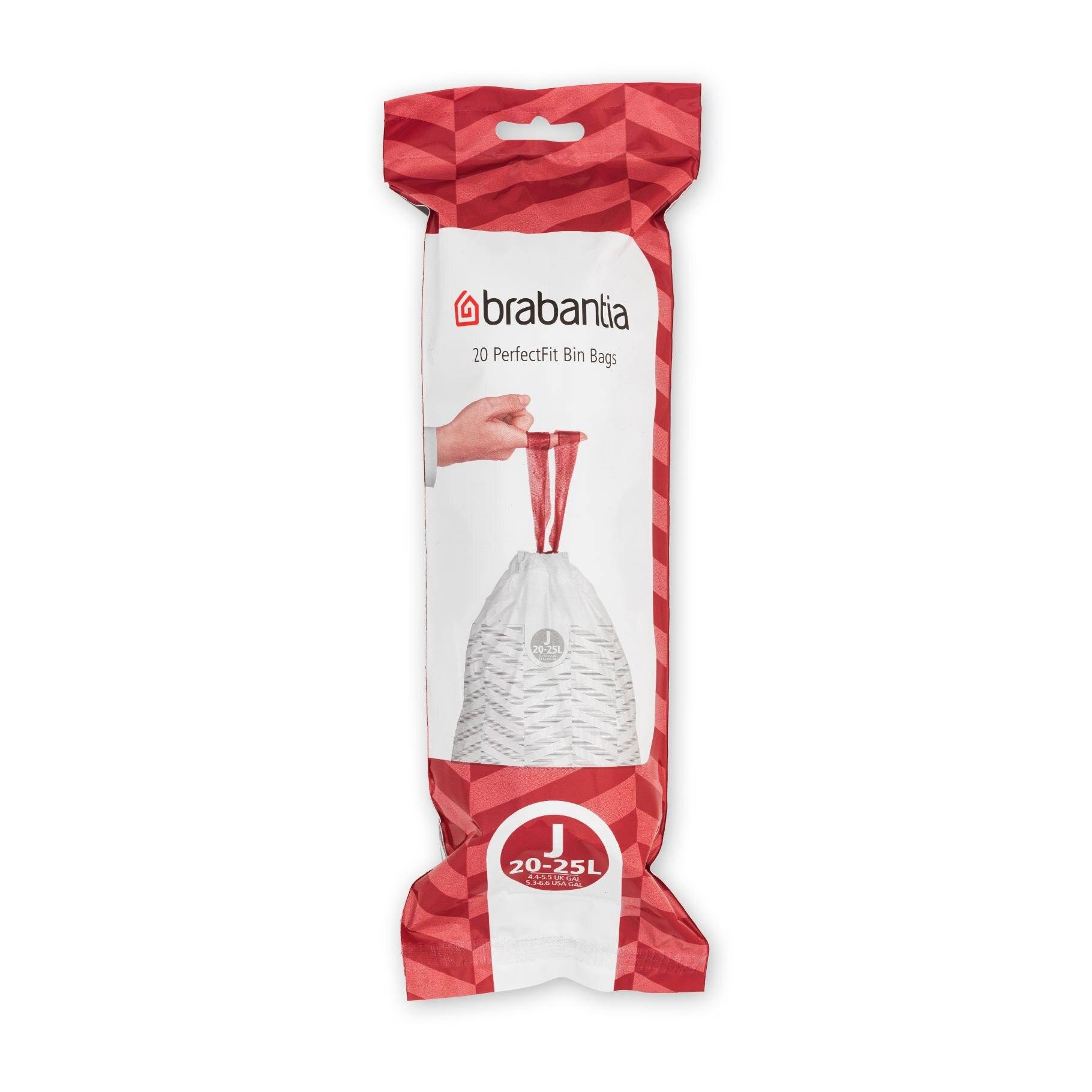 Brabantia PerfectFit Müllbeutel Typ J 20-25 L, 20 Stck