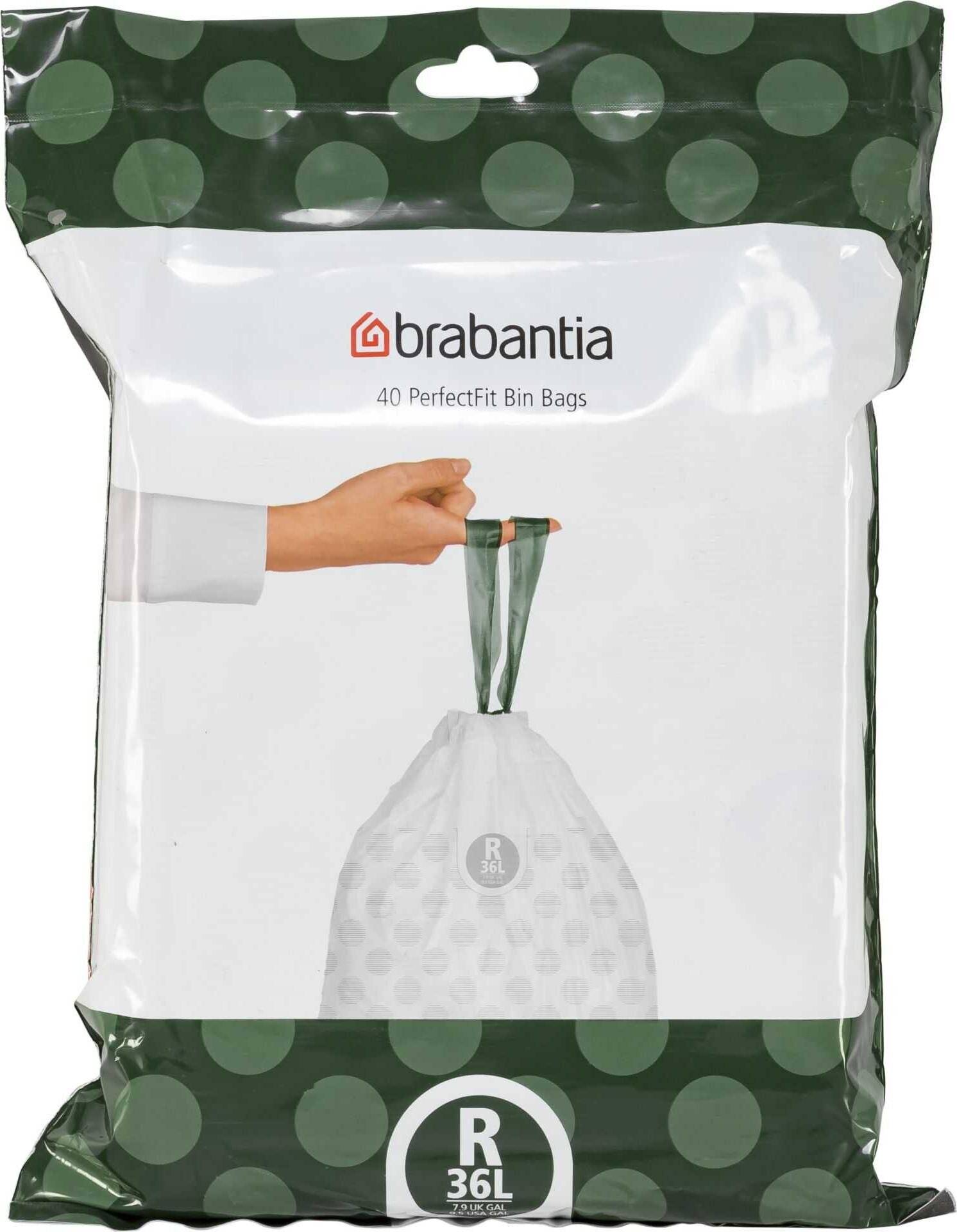 Brabantia PerfectFit Müllbeutel Typ R, 36 L, 40 Stck