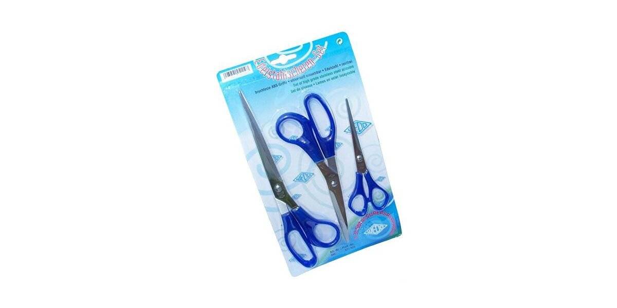 WEDO Scheren Set 3er bl.sort