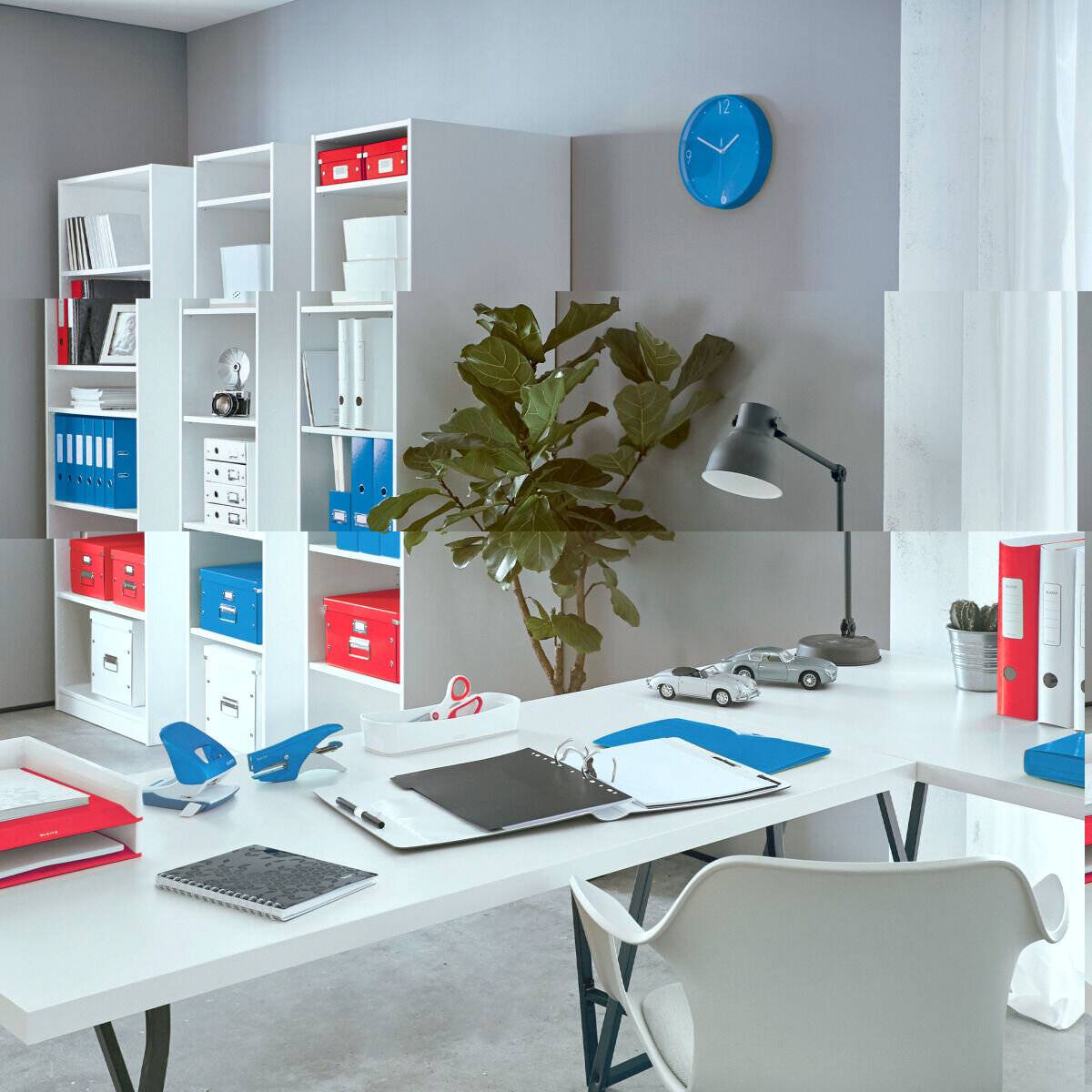 LEITZ Klemmbrett WOW 3971 DIN A4 rot Kunststoff