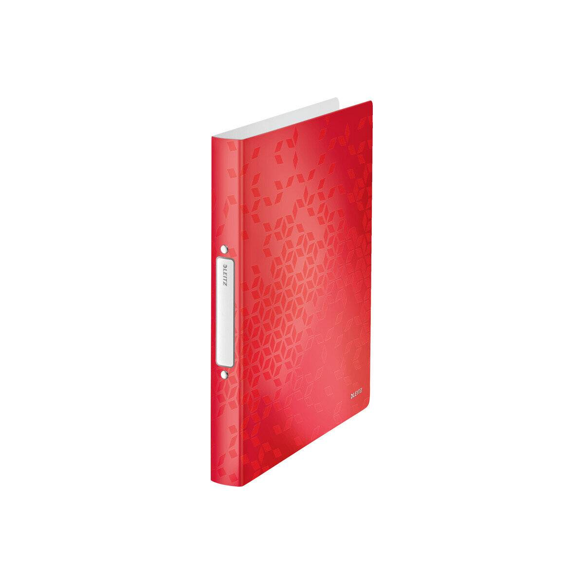 LEITZ WOW Ringbuch 2-Ringe rot 3,2 cm DIN A4