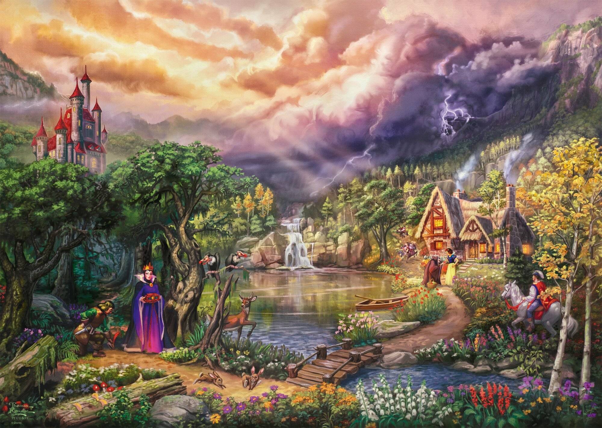 Schmidt - Thomas Kinkade: Disney Schneewittchen und die Kö nigin ( 1000 Teile) ( SCH8037