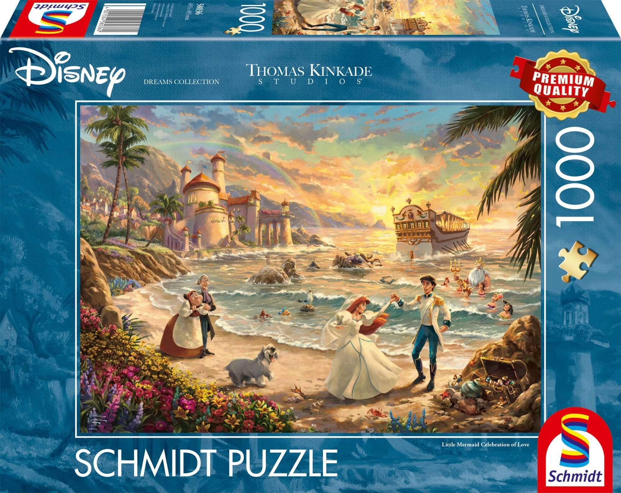 Schmidt - Thomas Kinkade: Disney Die kleine Meerjungfrau - Fest der Liebe ( 1000 pi