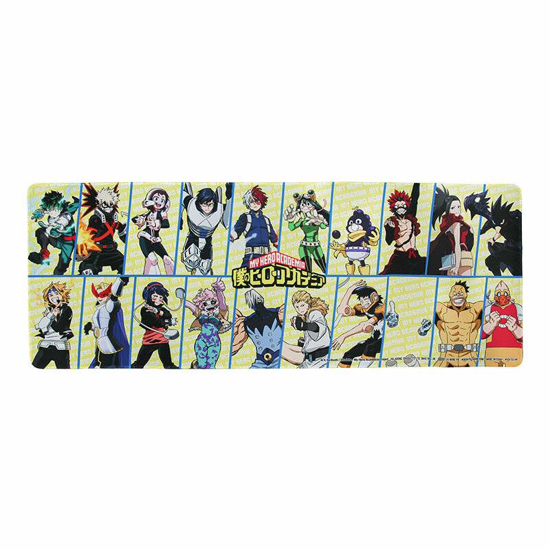 My Hero Academia Schreibtischunterlage Figuren 30cm x 80cm