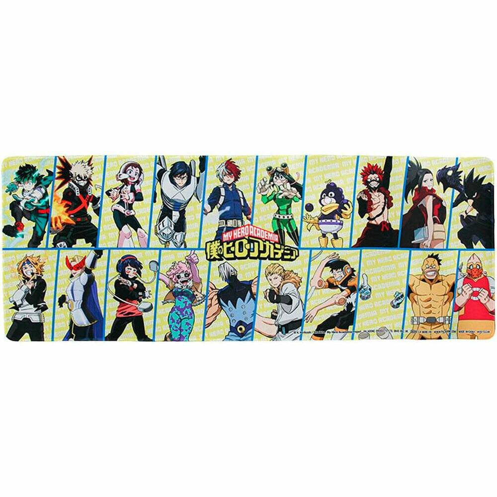 My Hero Academia Schreibtischunterlage Figuren 30cm x 80cm