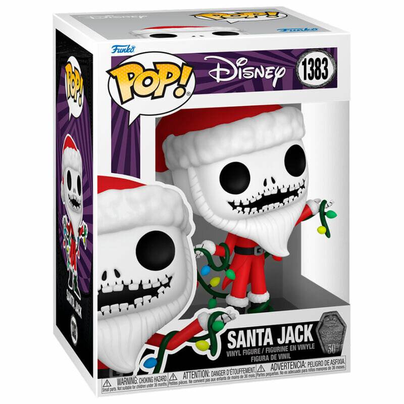 Nightmare before Christmas 30th POP! Disney Vinyl Figur Santa Jack 9 cm