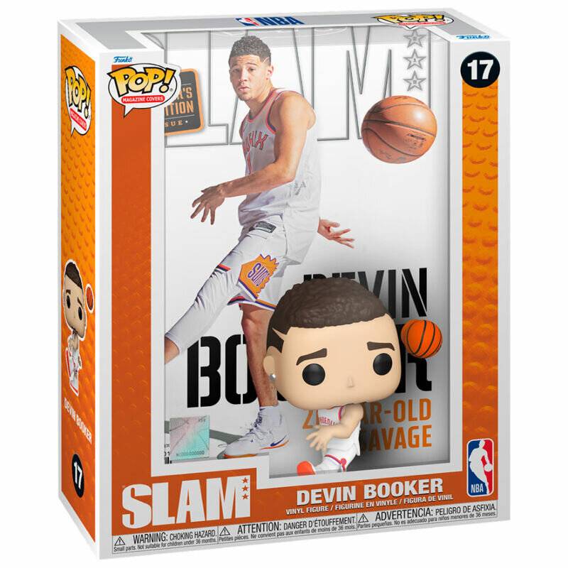 NBA Cover POP! Basketball Vinyl Figur Devin Booker (SLAM Magazin) 9 cm