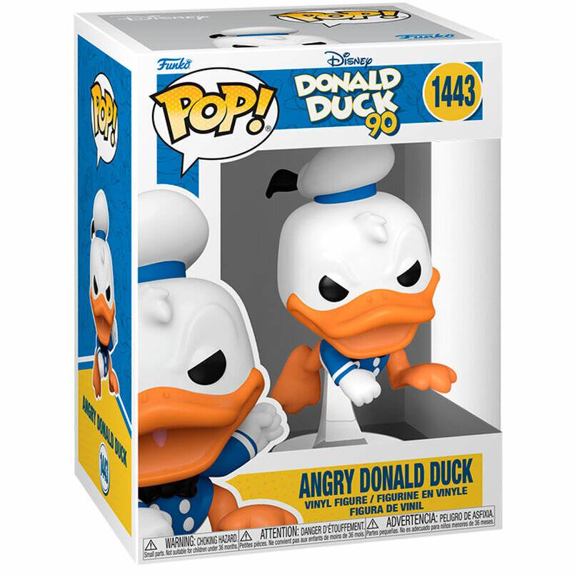 Disney DD 90th Anniversary POP! Disney Vinyl Figur Donald Duck(angry) 9 cm