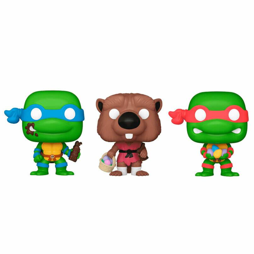Teenage Mutant Ninja Turtles Pocket POP! Vinyl Figuren 3er-Pack L/R/S 4 cm