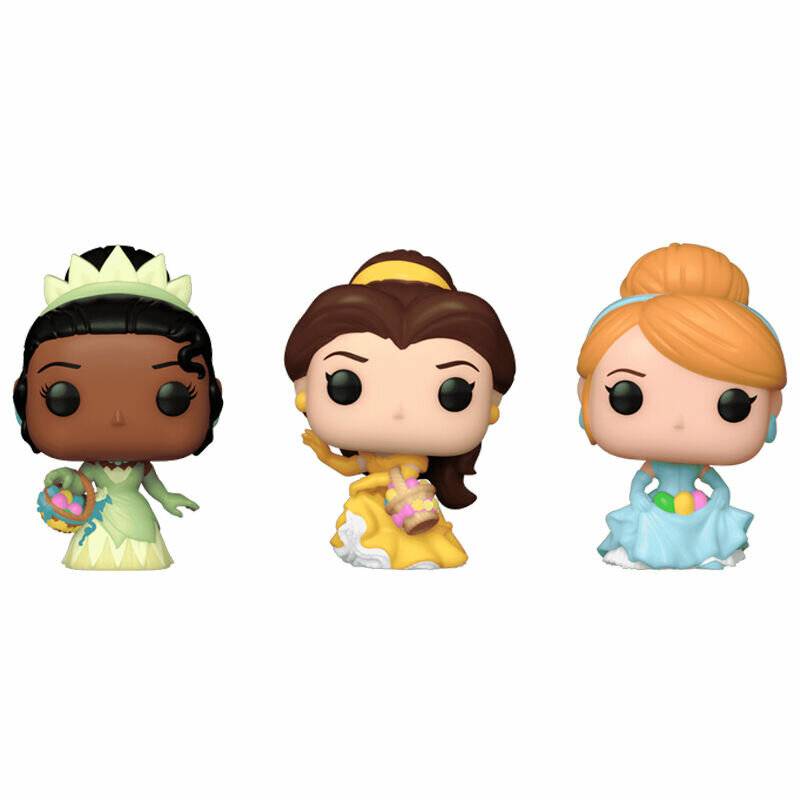 Disney Pocket POP! Vinyl Figuren 3er-Pack Disney Princess C/B/T 4 cm