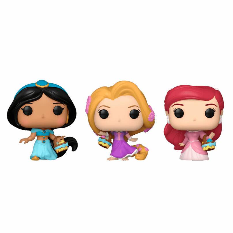Disney Pocket POP! Vinyl Figuren 3er-Pack Disney Princess R/A/J 4 cm