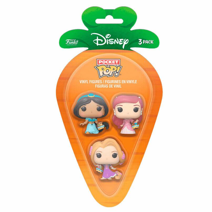 Disney Pocket POP! Vinyl Figuren 3er-Pack Disney Princess R/A/J 4 cm