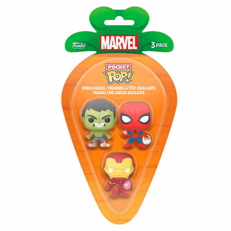 Marvel Pocket POP! Vinyl Figuren 3er-Pack SM/IM/H 4 cm
