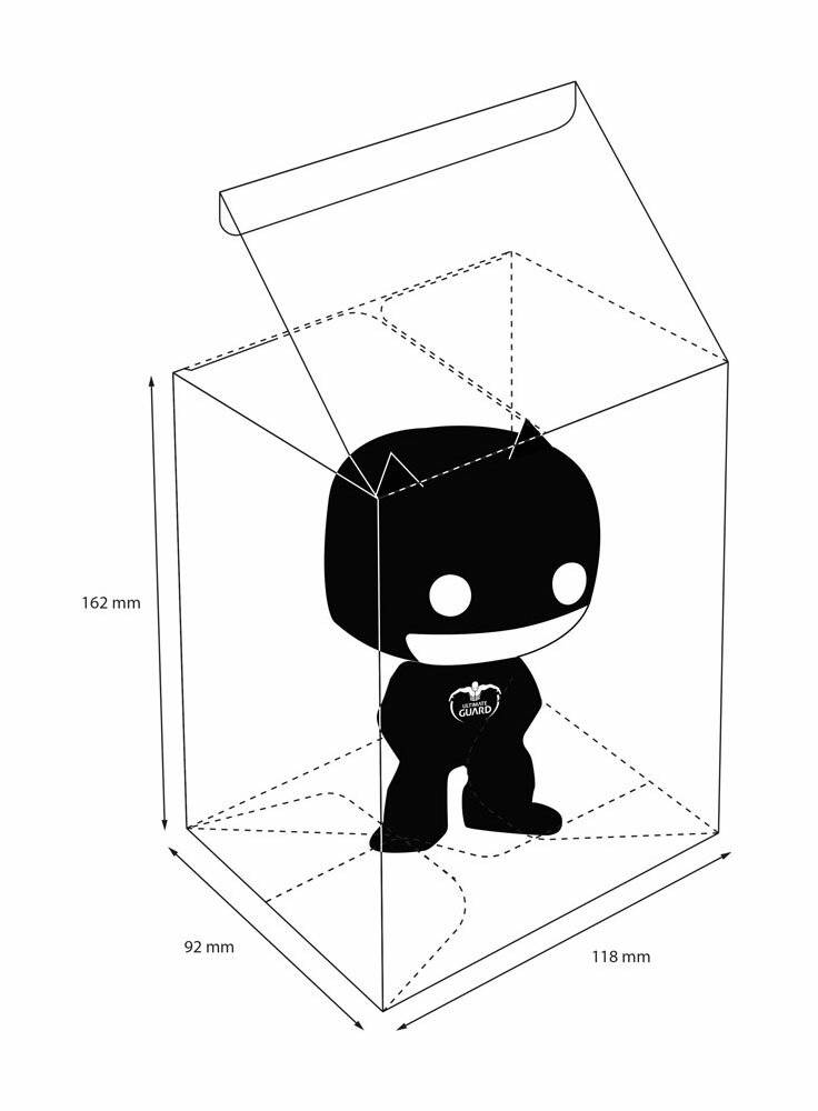 Ultimate Guard Schutzhülle Protective Case für Funko POP!â¢ Figuren im Thekendisplay (40)