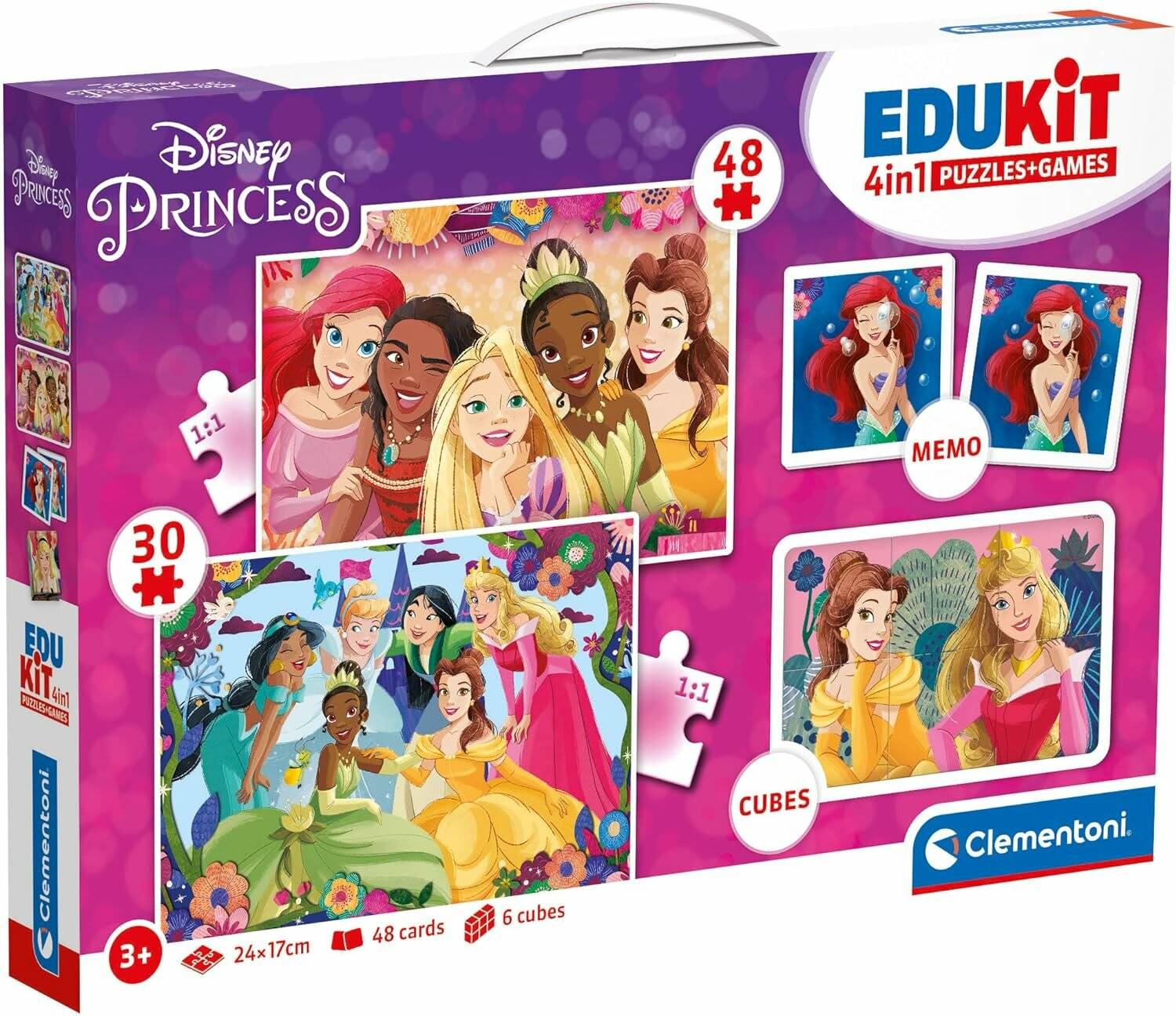 Clementoni - Edukit 4in1 - Disney Prinzessin ( 18297)