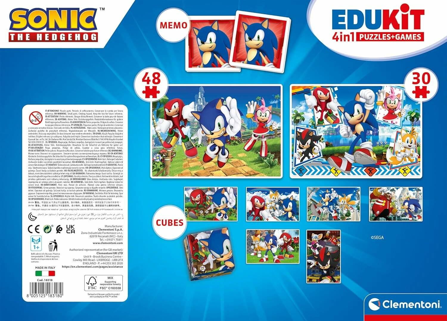 Clementoni - Edukit 4in1 - Sonic ( 18318)