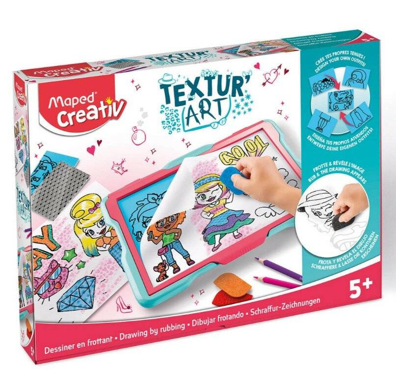 Maped® Creativ Magische Maltafel TEXTUR´ART Fashion pink